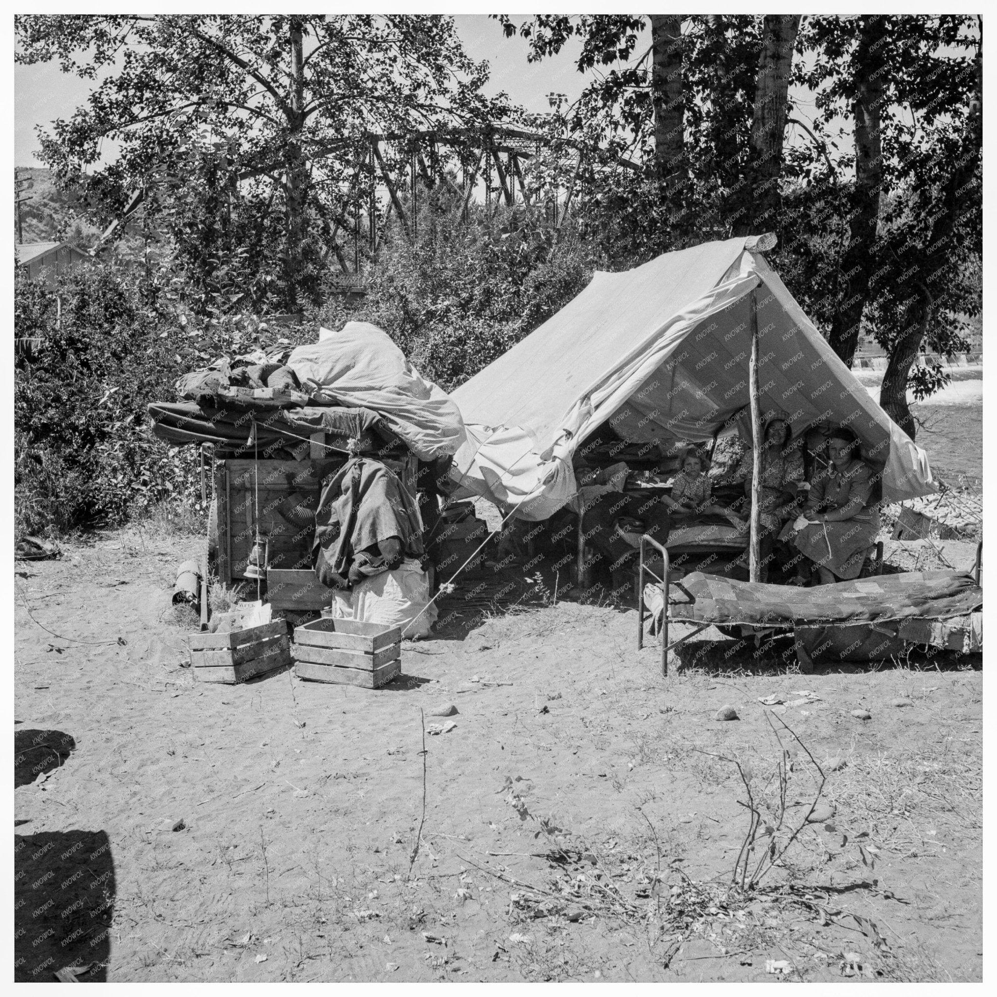 Migratory Family Camp in Yakima Valley August 1939 - Available at KNOWOL