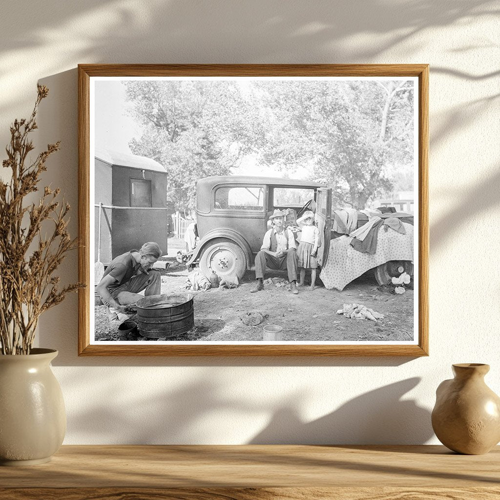 Migratory Family in California Auto Camp 1936 - Available at KNOWOL