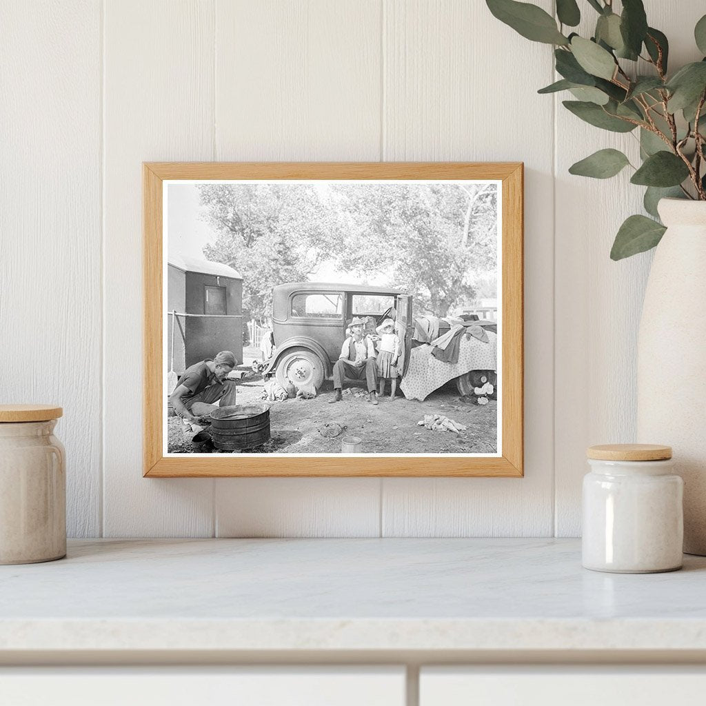 Migratory Family in California Auto Camp 1936 - Available at KNOWOL