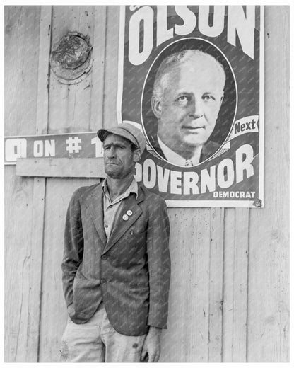 Migratory Field Worker Leader during Cotton Strike Kern County California 1938 - Available at KNOWOL