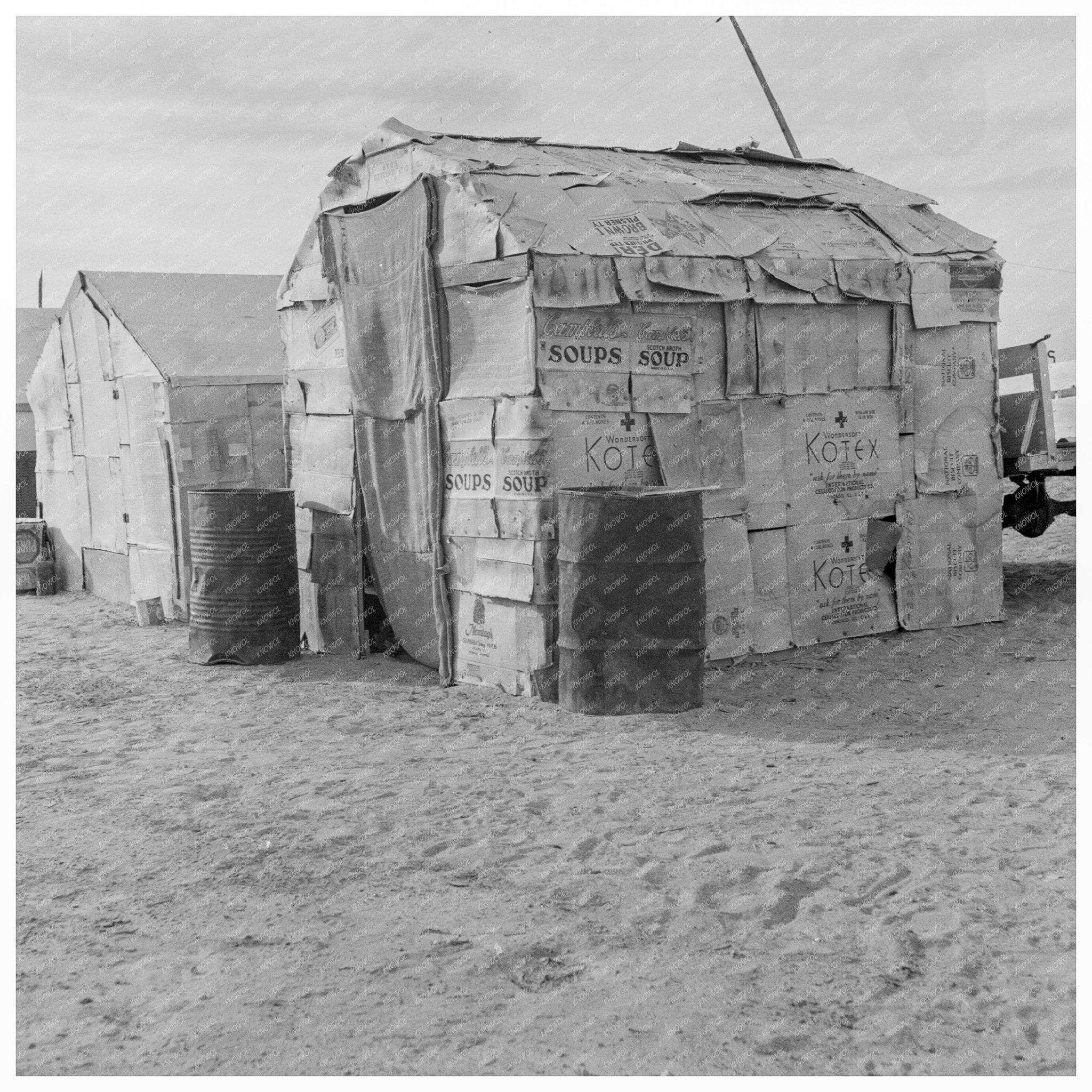 Migratory Field Workers Home in Imperial Valley 1937 - Available at KNOWOL