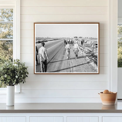 Migratory Workers Leaving Cotton Fields Los Banos 1939 - Available at KNOWOL