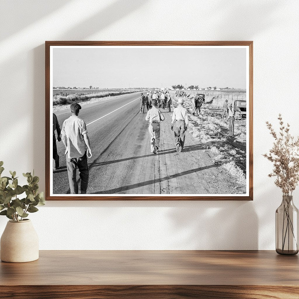 Migratory Workers Leaving Cotton Fields Los Banos 1939 - Available at KNOWOL