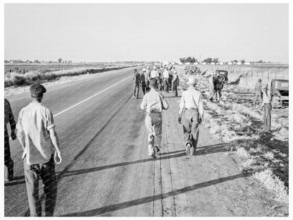 Migratory Workers Leaving Cotton Fields Los Banos 1939 - Available at KNOWOL