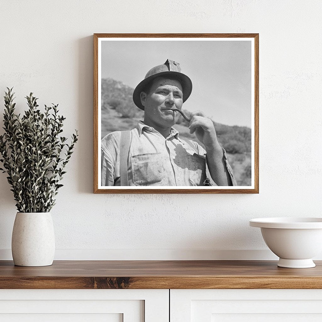 Miner at Tungsten Chief Mine Kern County California 1942 - Available at KNOWOL