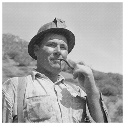 Miner at Tungsten Chief Mine Kern County California 1942 - Available at KNOWOL