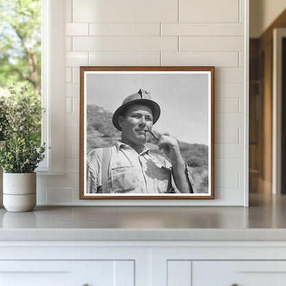 Miner at Tungsten Chief Mine Kern County California 1942 - Available at KNOWOL