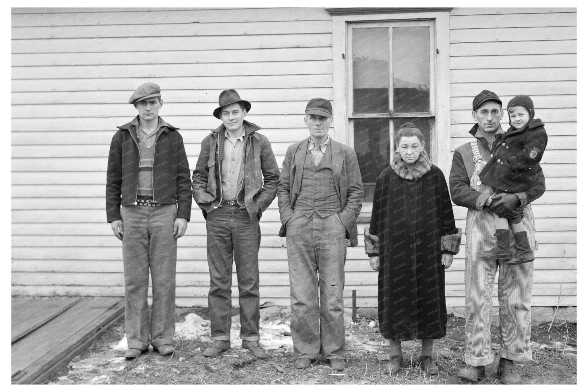 Mitchell Family in Iowa During the Great Depression 1936 - Available at KNOWOL