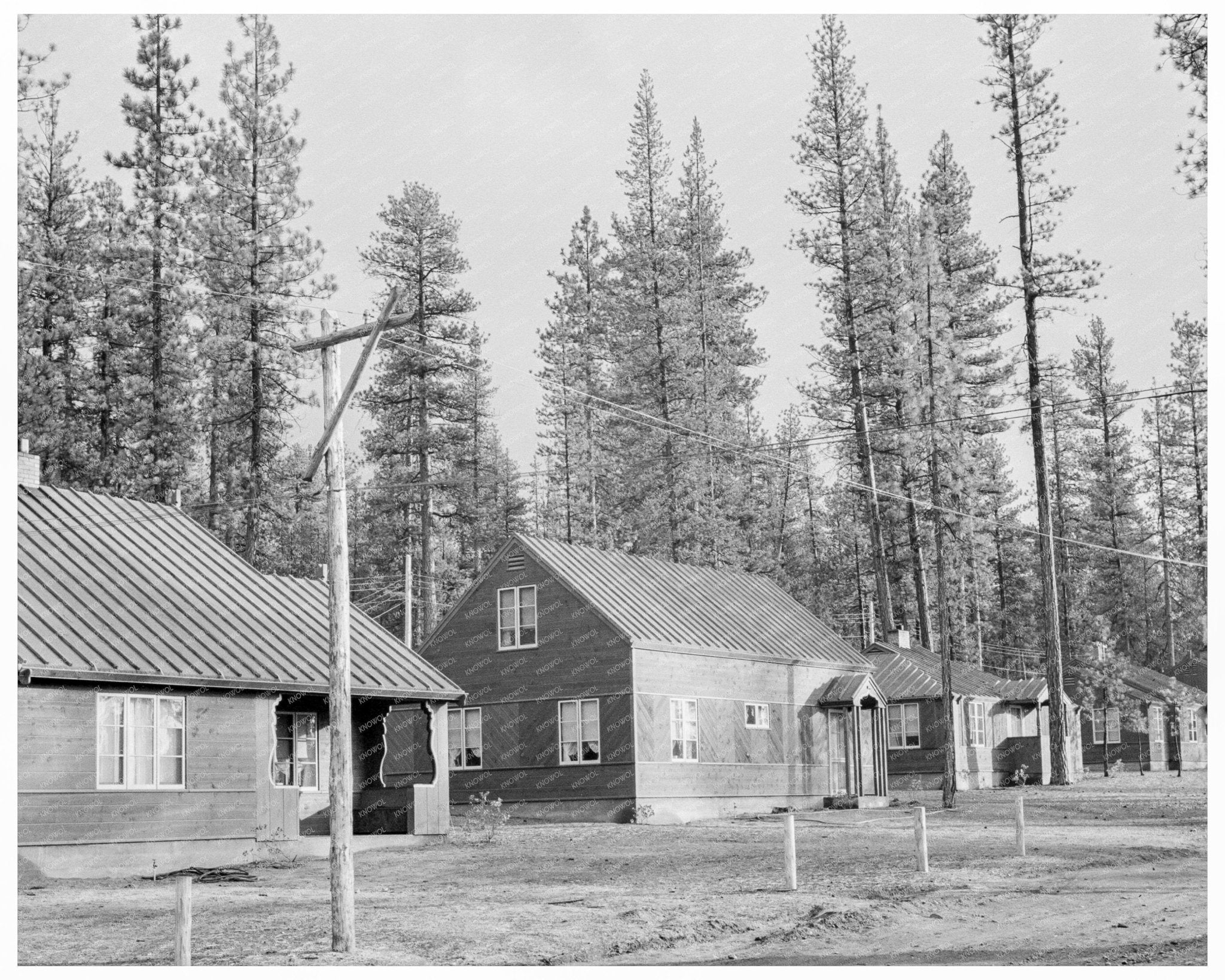 Model Homes in Gilchrist Oregon 1939 FSA Collection - Available at KNOWOL