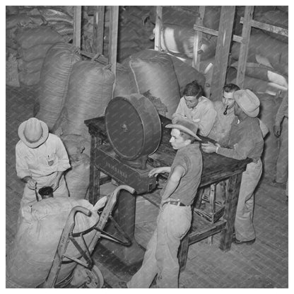 Mohair Weighing at Kimble County Warehouse March 1940 - Available at KNOWOL