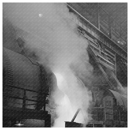 Molten Copper Pouring at Anaconda Smelter September 1942 - Available at KNOWOL