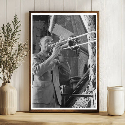 Moravian Trombone Choir at Bach Festival Bethlehem 1944 - Available at KNOWOL