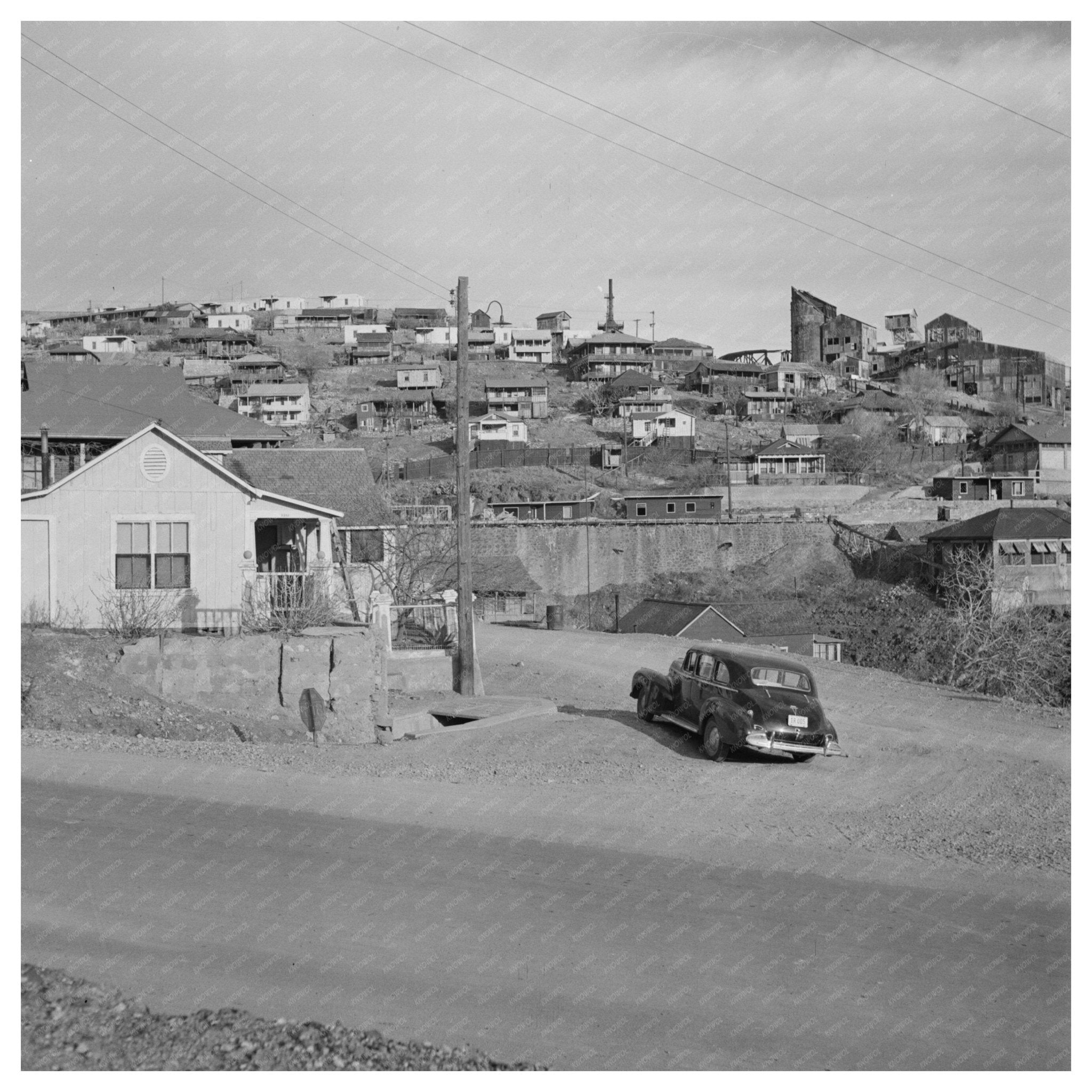 Morenci Arizona Mine Buildings Demolition 1970 - Available at KNOWOL