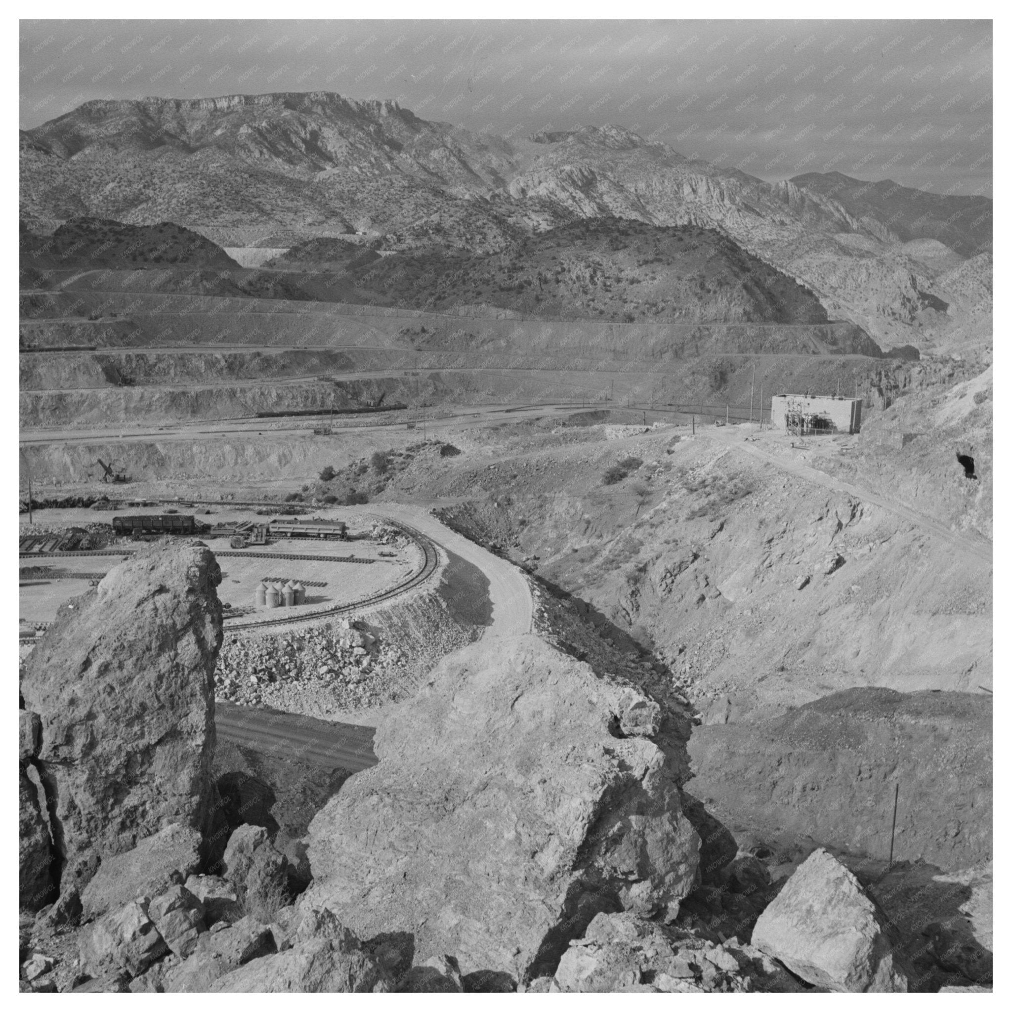 Morenci Arizona Open - Pit Copper Mine Operations 1930 - Available at KNOWOL