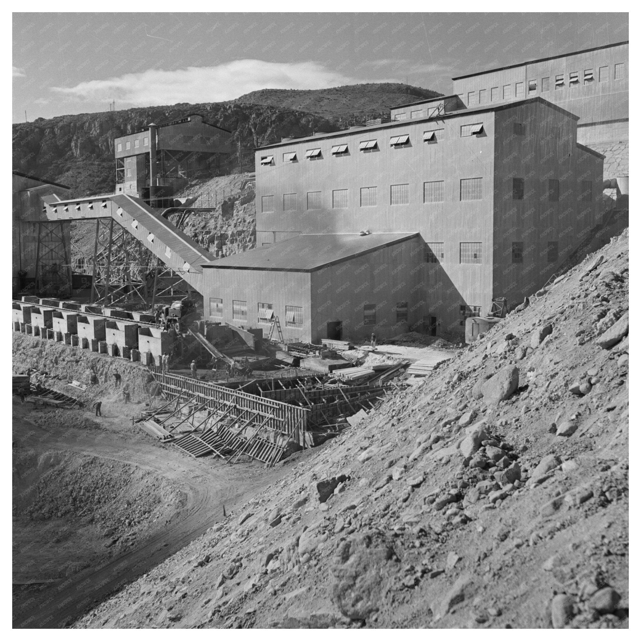 Morenci Arizona Phelps Dodge Mining Plant 1942 Image - Available at KNOWOL