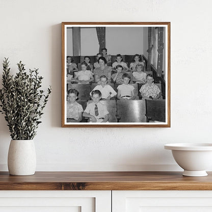 Mormon Children at Church in Mendon Utah August 1940 - Available at KNOWOL