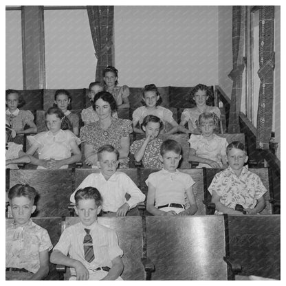 Mormon Children at Church in Mendon Utah August 1940 - Available at KNOWOL