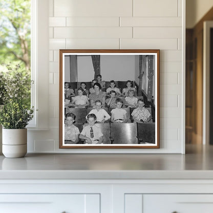 Mormon Children at Church in Mendon Utah August 1940 - Available at KNOWOL