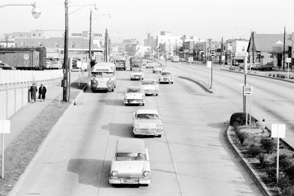 Morning Rush Hour - Maryland Street Scene, 1950s - Available at KNOWOL