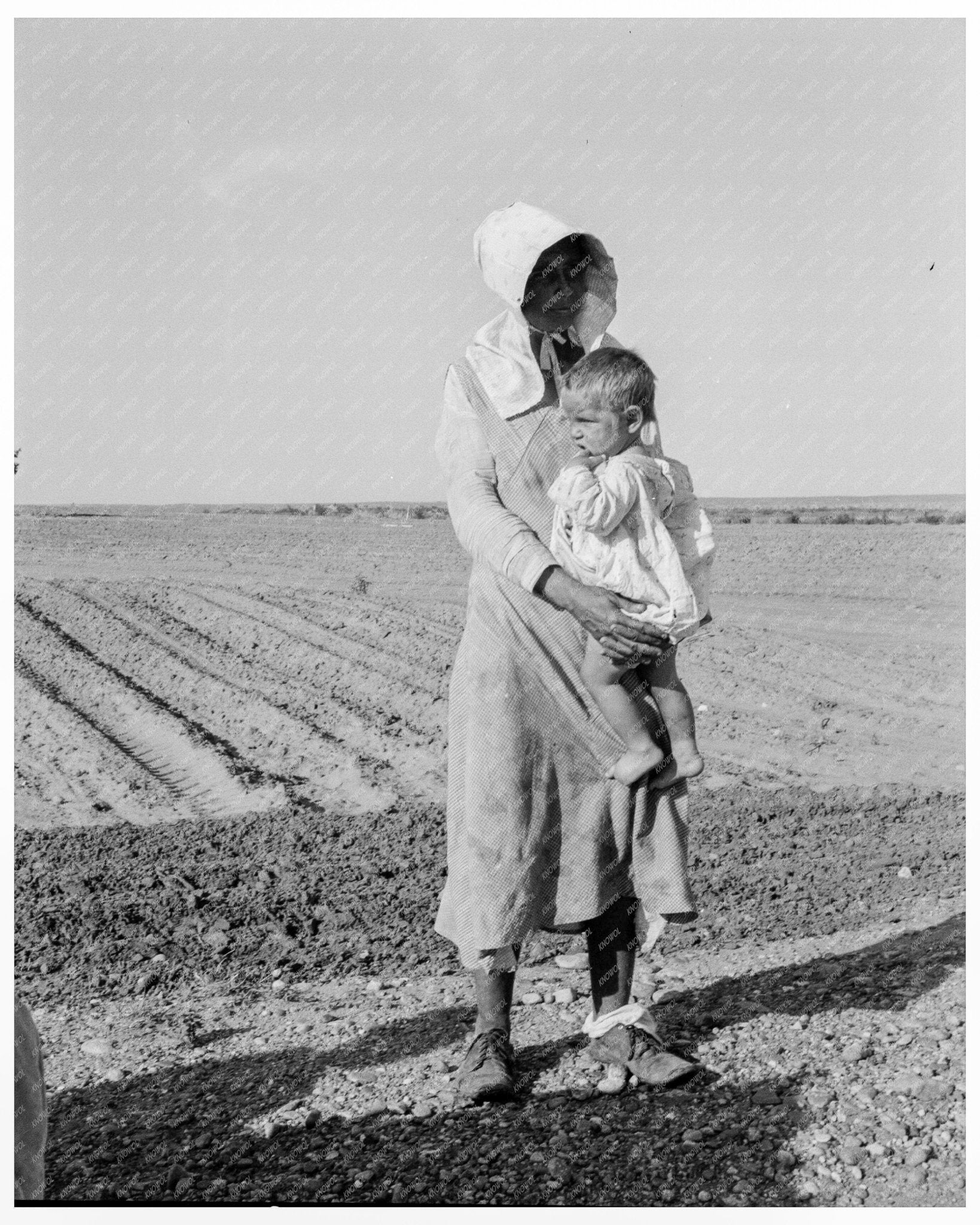 Mother and Child Flood Refugees Near Memphis Texas May 1937 FSA OWI Collection - Available at KNOWOL