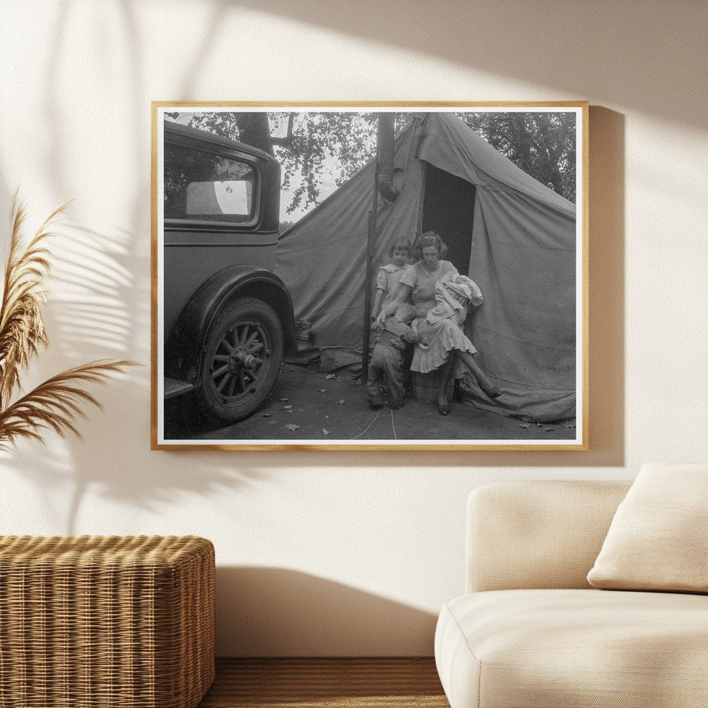 Mother and Children in California Squatter Camp 1936 - Available at KNOWOL