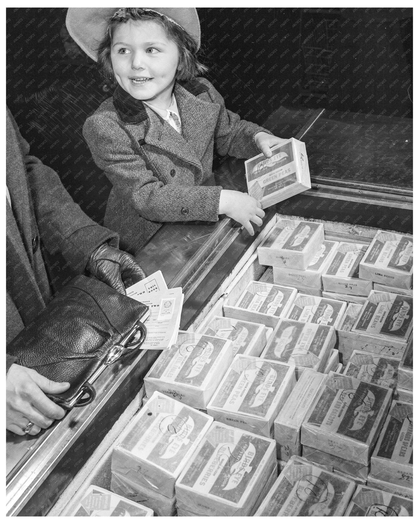 Mother and Daughter Prepare for Point Rationing in Washington D.C. February 1943 - Available at KNOWOL