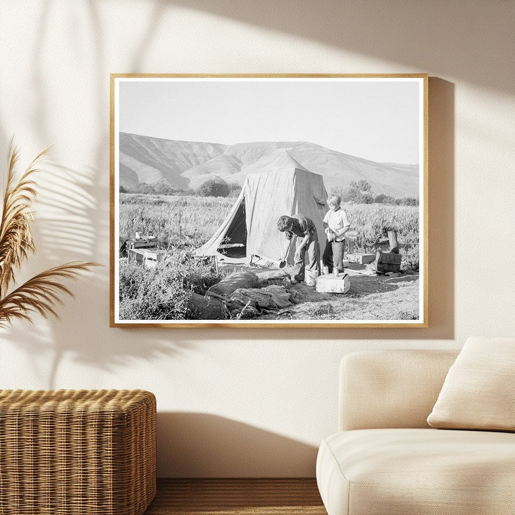 Mother and Sons Picking Pears Yakima Valley 1939 - Available at KNOWOL