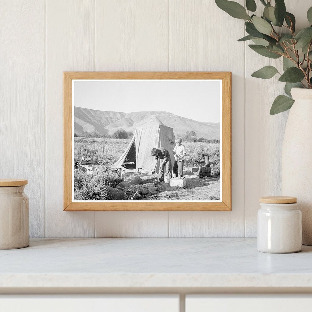 Mother and Sons Picking Pears Yakima Valley 1939 - Available at KNOWOL