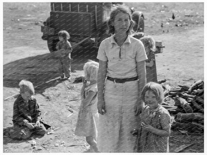 Mother Picking Cotton Fresno County 1936 - Available at KNOWOL