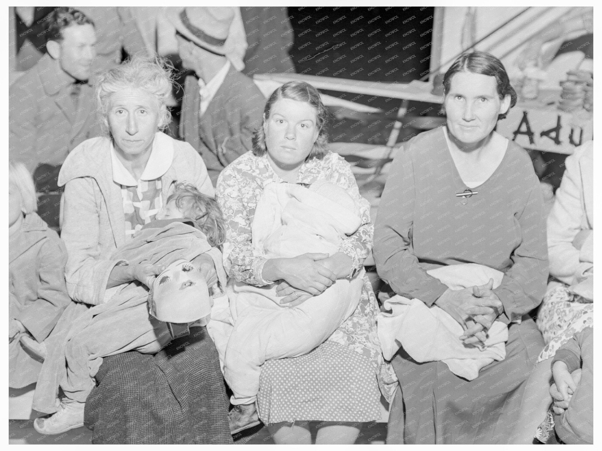 Mothers at Halloween Celebration in Shafter Camp 1938 - Available at KNOWOL