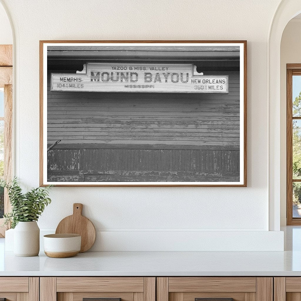 Mound Bayou Mississippi Railroad Station January 1939 - Available at KNOWOL