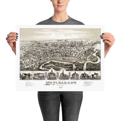 Mount Pleasant, MI 1884 - Available at KNOWOL