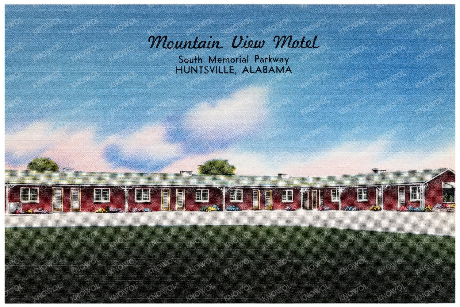 Mountain View Motel Postcard 1930 - 1945 Vintage Americana - Available at KNOWOL