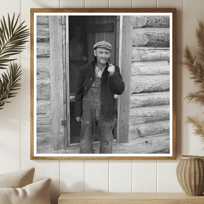 Mr. Bodray in Front of His House Tipler Wisconsin 1937 - Available at KNOWOL