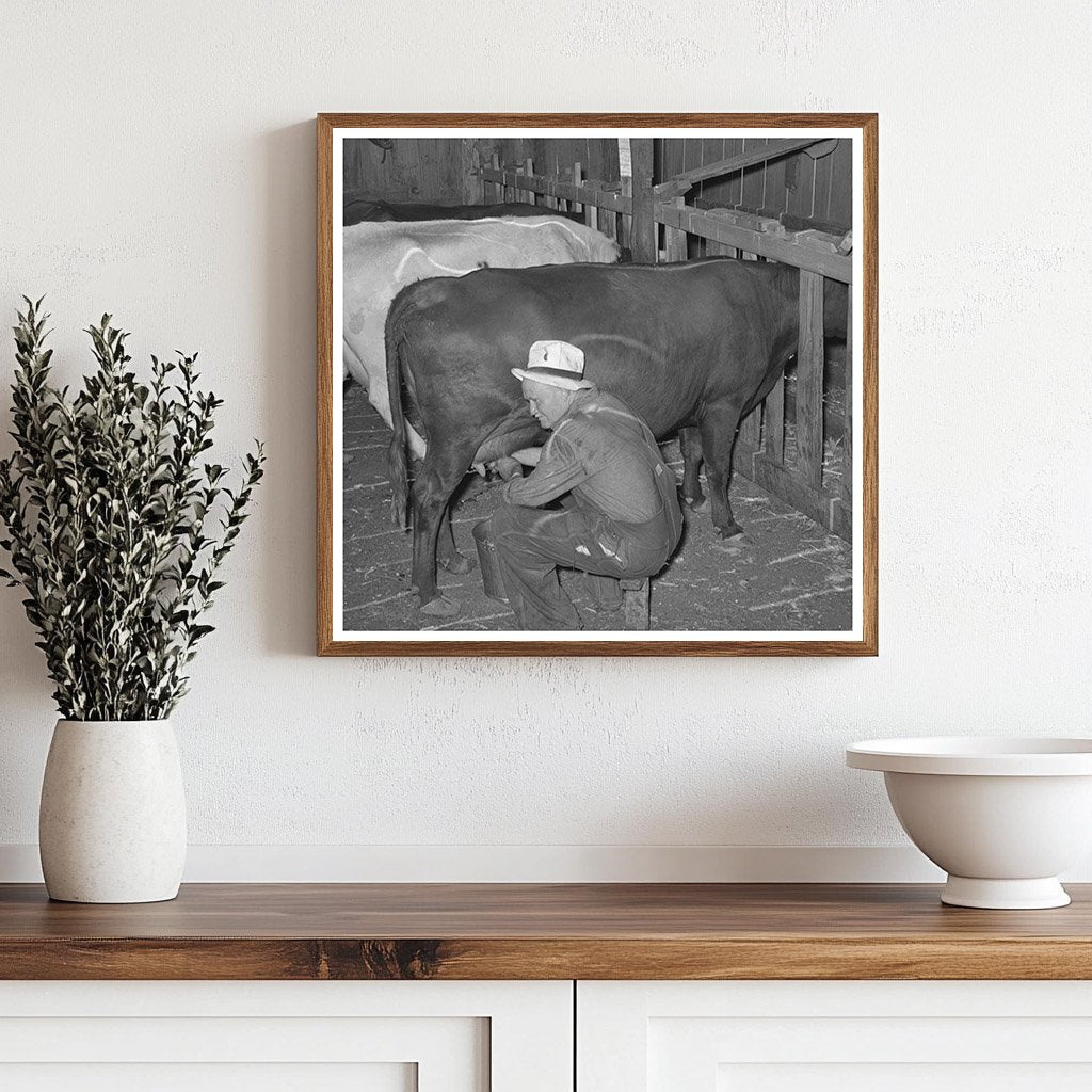 Mr. Bosley Milking Dual - Purpose Cows Baca County 1939 - Available at KNOWOL