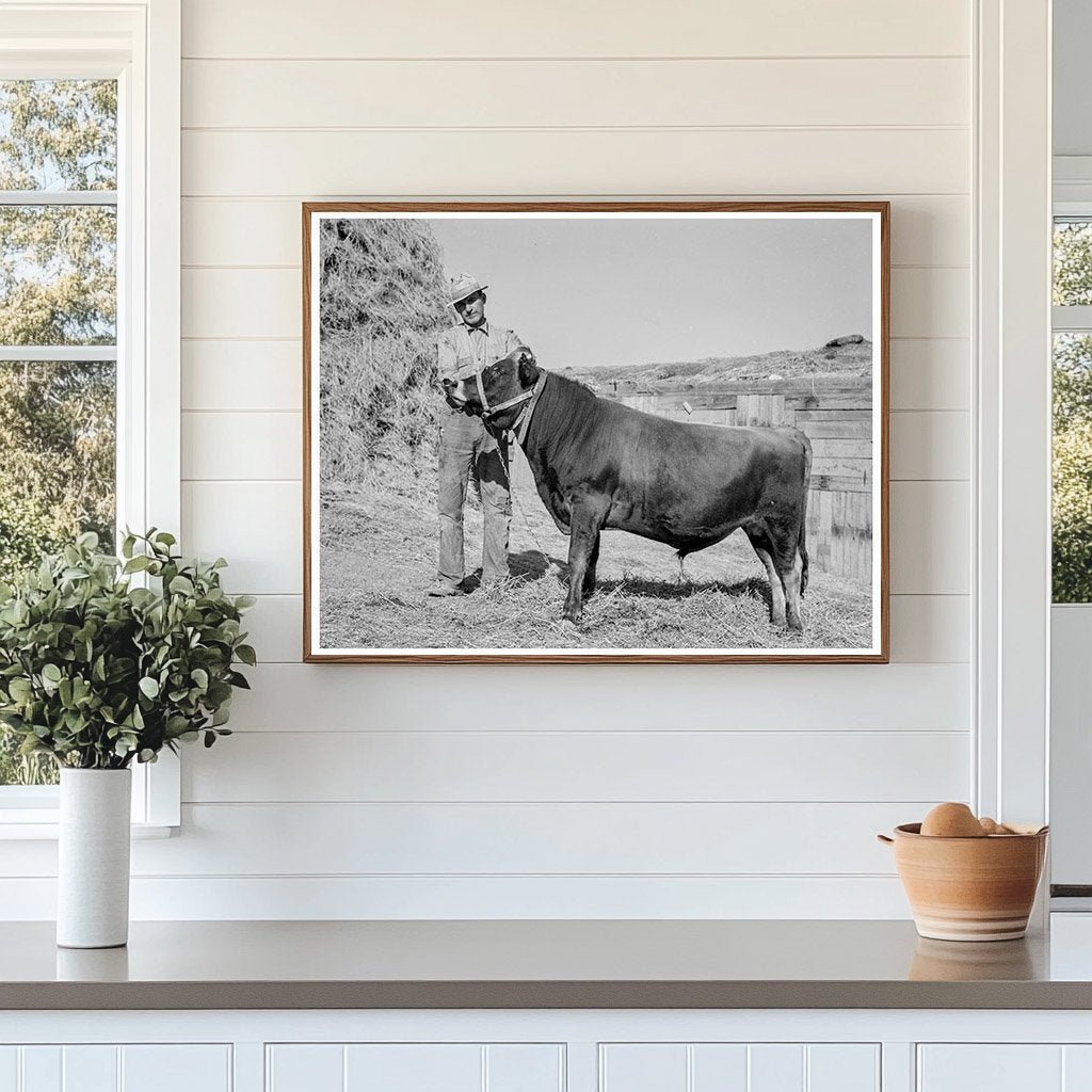 Mr. Botner and Co - Owned Bull in Nyssa Heights Oregon 1939 - Available at KNOWOL