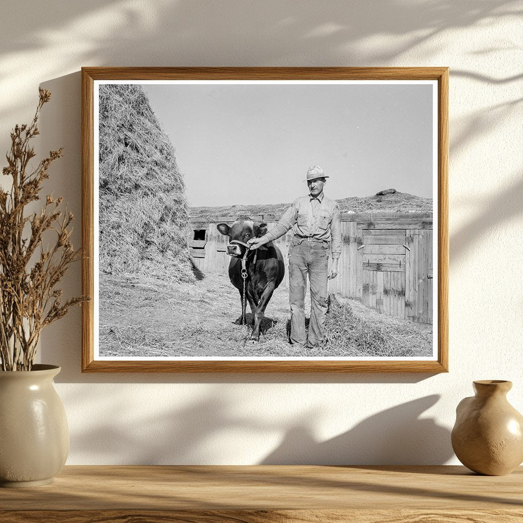 Mr. Botner with Bull in Oregon 1939 FSA Photo - Available at KNOWOL