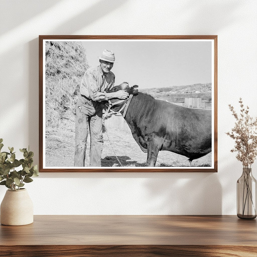 Mr. Botner with Co - Owned Bull Oregon 1939 - Available at KNOWOL