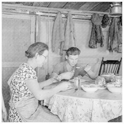 Mrs. Dazey Lunching with Teen in Malheur County 1939 - Available at KNOWOL