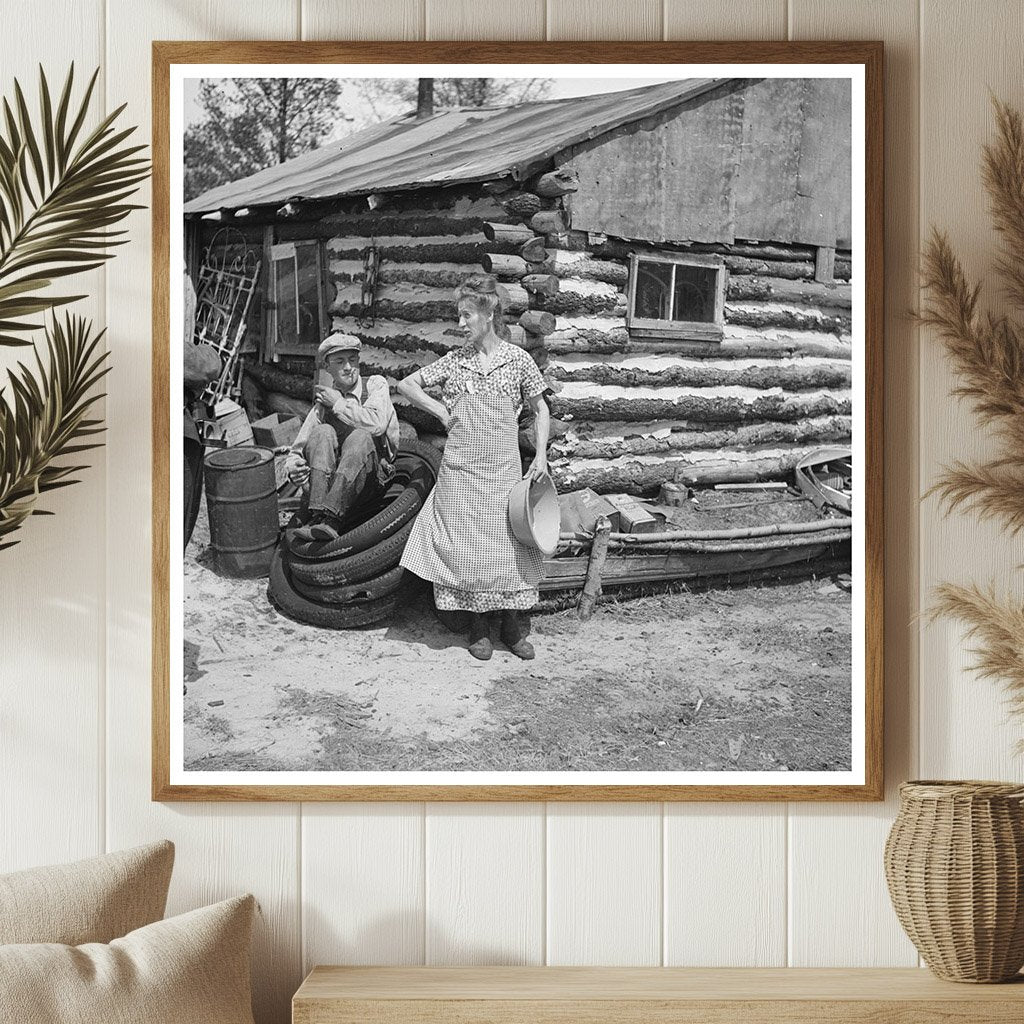 Mrs. Hale and Son by Farmhouse Black River Falls 1937 - Available at KNOWOL