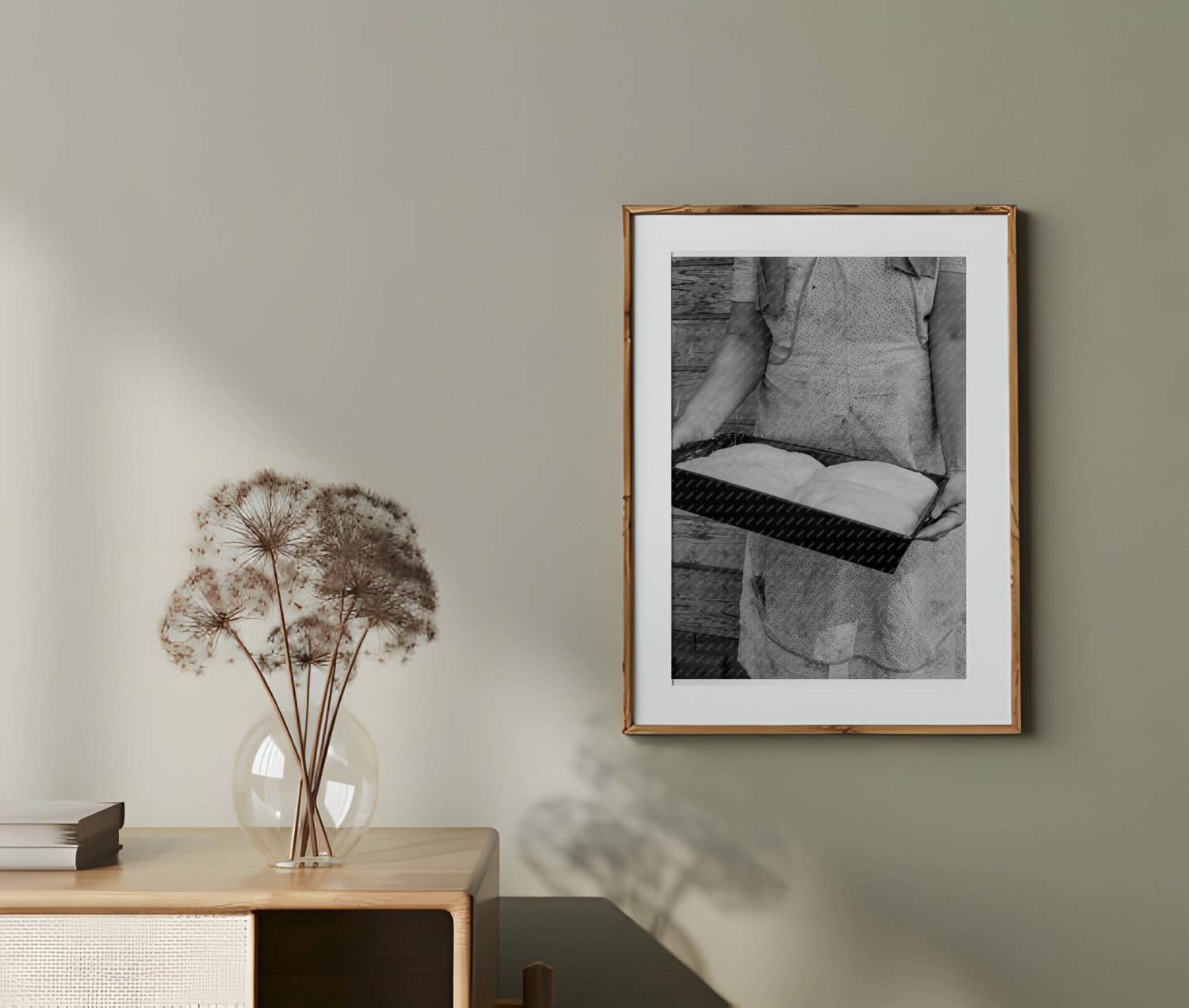 Mrs. Schrock Caring for Family in Yakima Valley August 1939 Vintage Photograph - Available at KNOWOL