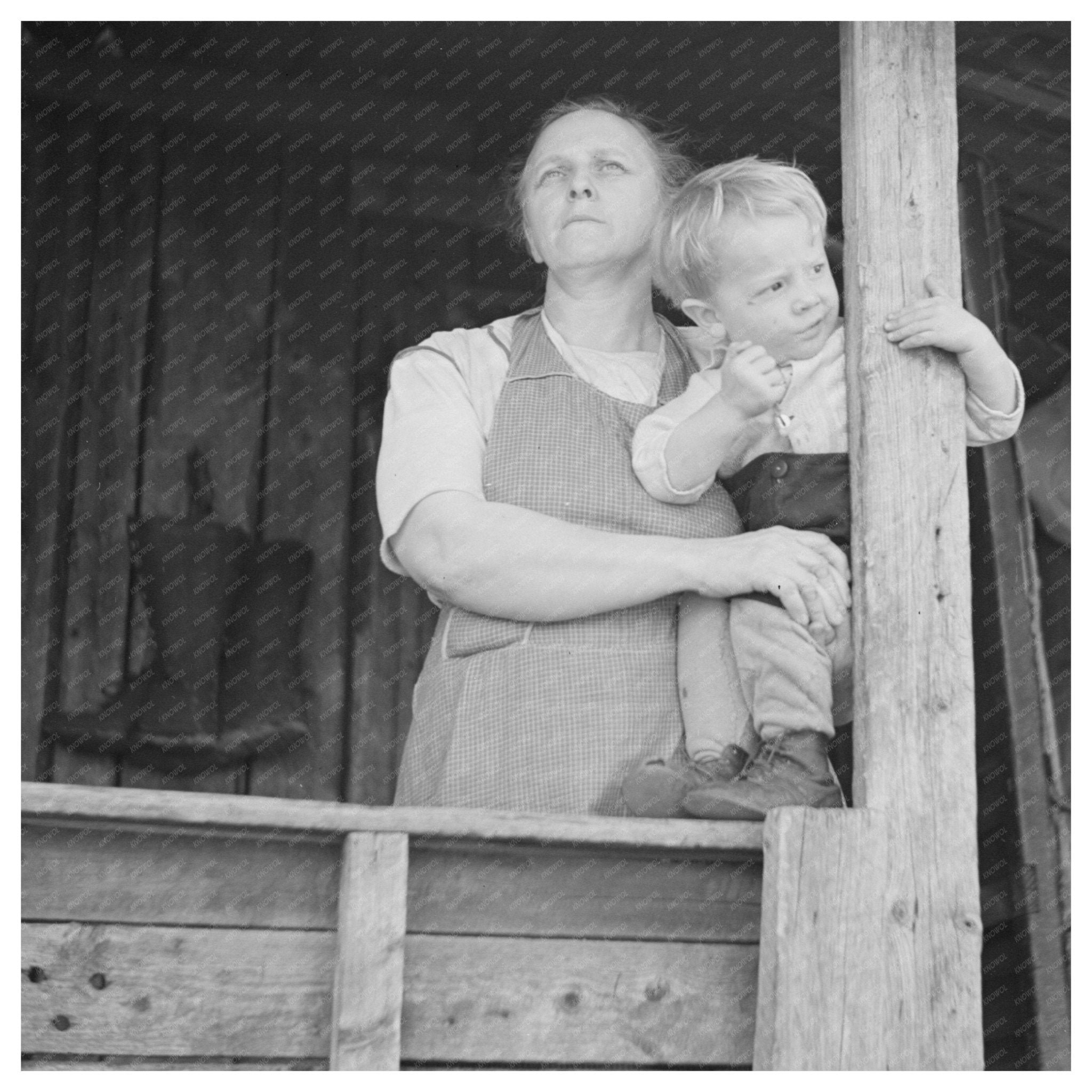 Mrs. William Sharrard Family Relief Near Silk Lake 1937 - Available at KNOWOL