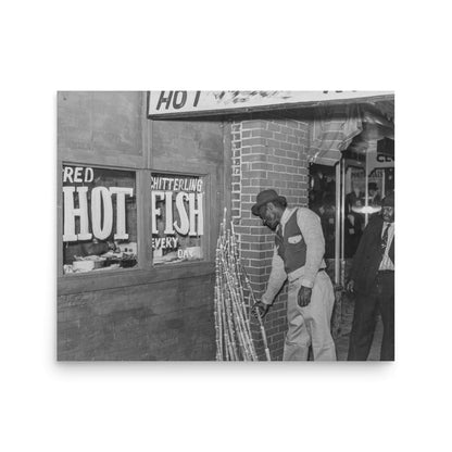 MS - Chitterlings, Fish, and Sugarcane Sold in Black Neighborhood, 1939 - Available at KNOWOL