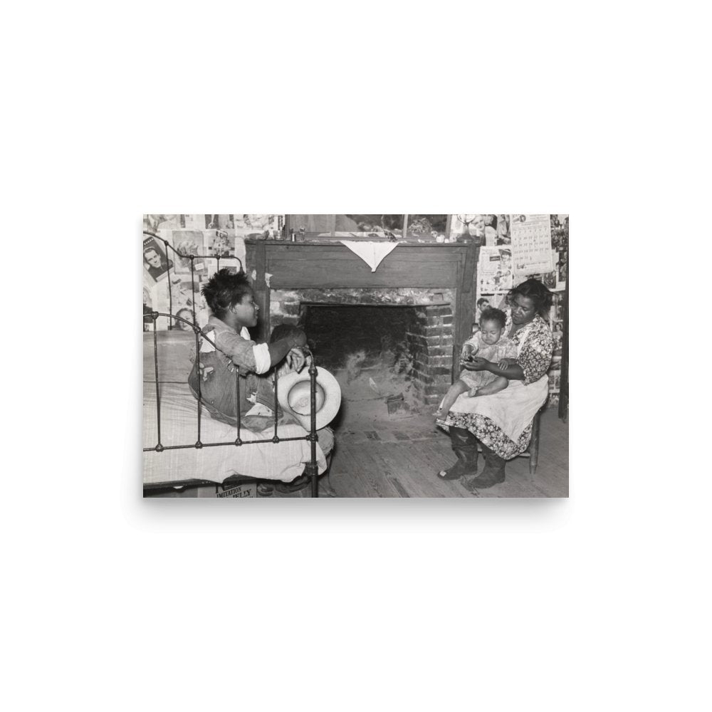 MS - Interior of Tenant's Home on Marcella Plantation, Mileston, Mississippi, 1939 - Available at KNOWOL