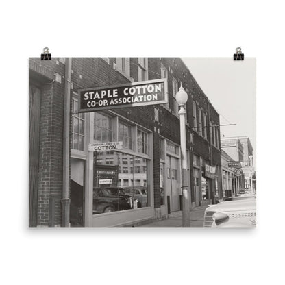 MS - Vintage Photo of Staple Cotton Co - op Association Office, Leland, Mississippi, 1939 - Available at KNOWOL