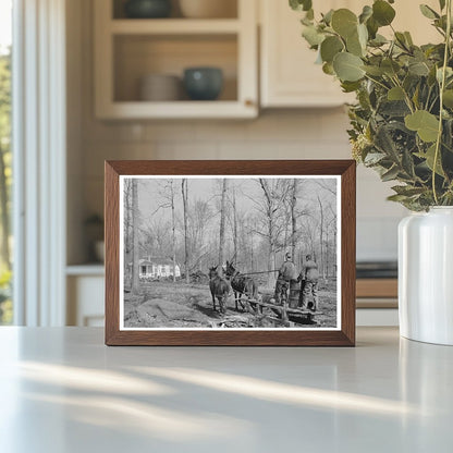 Mud Sled Arriving at Chicot Farms Arkansas January 1939 - Available at KNOWOL