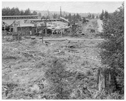 Mumby Lumber Mill Dismantling Malone WA 1939 Photo - Available at KNOWOL