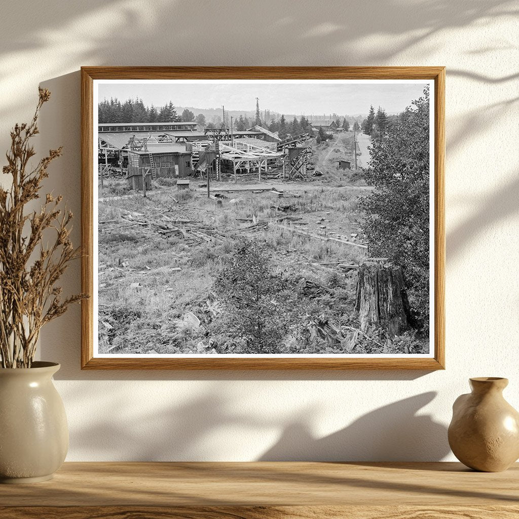 Mumby Lumber Mill Dismantling Malone WA 1939 Photo - Available at KNOWOL