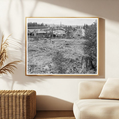 Mumby Lumber Mill Dismantling Malone WA 1939 Photo - Available at KNOWOL