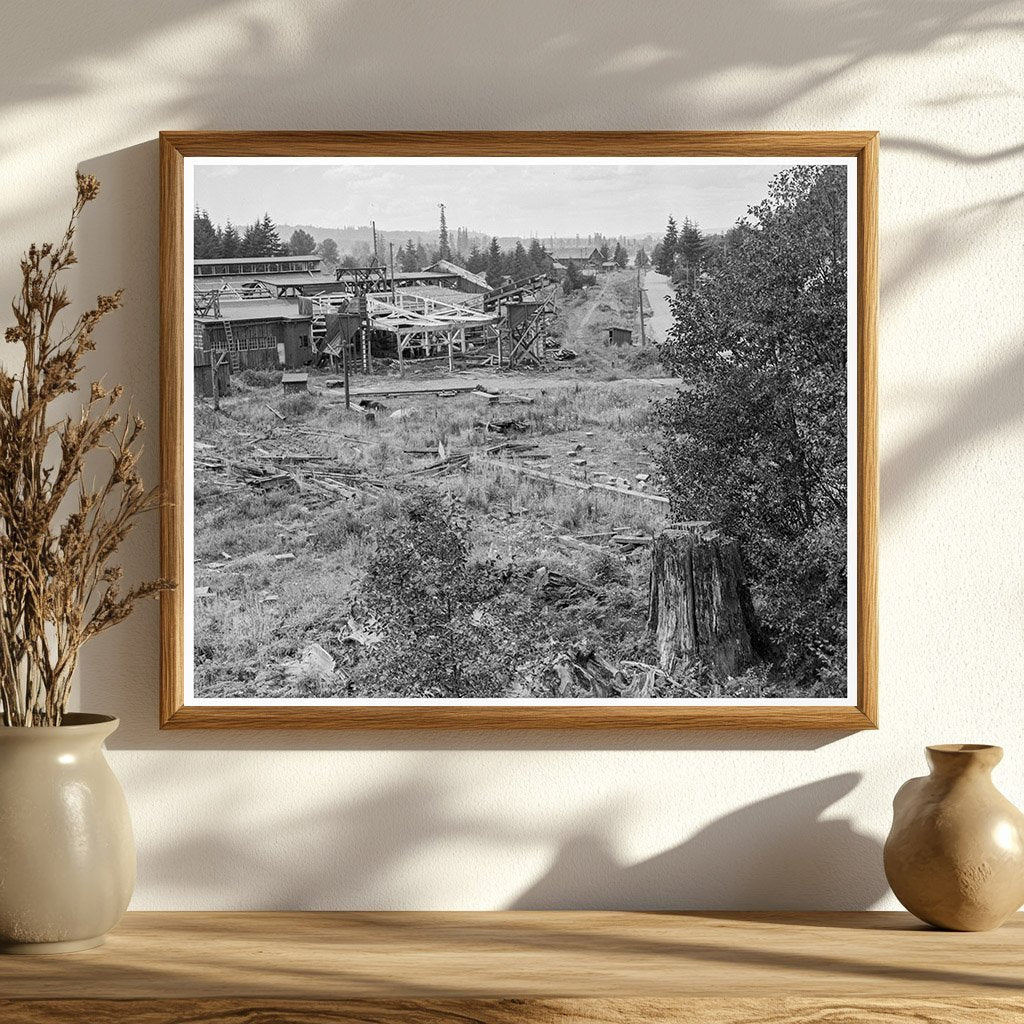 Mumby Lumber Mill Malone Washington August 1939 Vintage Photo - Available at KNOWOL